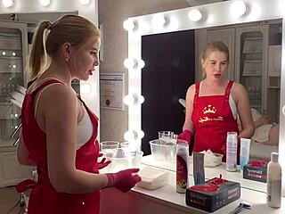 Sugarnadya Shows Young Russian Bitch Ritafox How To Properly Shave Her Pussy