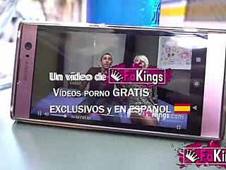 Blonde Milf in Lingerie and Stockings Enjoys Deep Blowjob on Huge European Cock