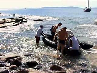 Lea Lazur as Czech slut takes big cock in ass with deepthroat doggystyle gaping in lingerie.