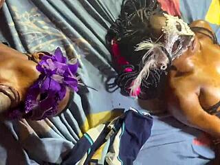 i love watching two sexy slim teens play with wet shaved pussies before hardcore foursome with big black cocks in lingerie