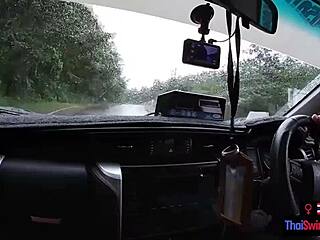 Amateur Teen 18+ Thai Girlfriend Sucks And Rides Big Cock In Mountain Fuck