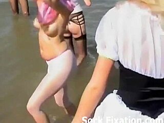 this sexy wet erotic pantyhose stockings orgy is just so fun with everyone involved