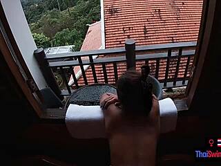 Amateur Teen 18+ Thai Girlfriend Sucks And Rides Big Cock In Mountain Fuck