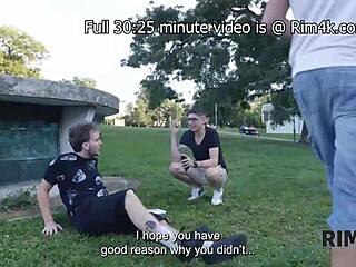 Whoa, that blonde couple does ass licking in European fetish rimjob with nerd vibe.