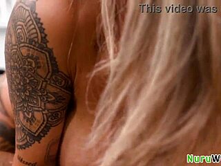 oh man isiah maxwell and linda lan this slutty big tit asian with cool tats handles that bbc like a total pro in wet interracial massage