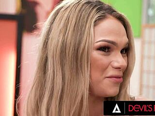 gorgeous blonde babe athena faris gets deepthroated and fucked hard in swinger swap