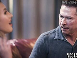 hey, can this mature stud really hire a petite blonde hooker to roleplay as his stepdaughter, bending her over for doggystyle fucking with his big hairy monster cock in hardcore old and young action?