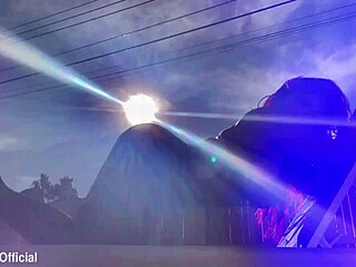 Curvy Seductive Ms Red X Teases With Fake Tits And Pierced Nipples In Latex Lingerie