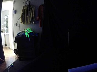 carrie b takes blacklight sex with deepthroat gagging and skinny slut sucking on cock 😏🍆🔥