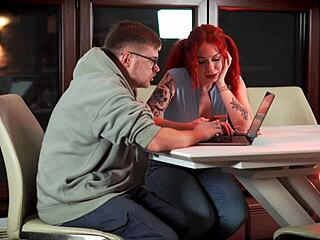 Redhead Teen Ditches Lessons For Deepthroat Cumshot Facial On Cute Face