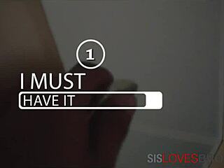 shy long-haired teen babe gets horny fingering in bathroom before fucking her stepbro in young sexy action