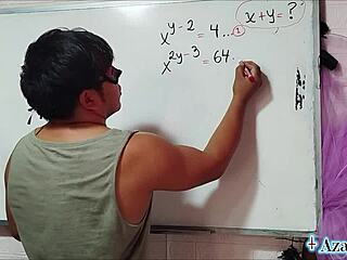 25 erotic sexual math with asian bedroom nerd and brown eyes!