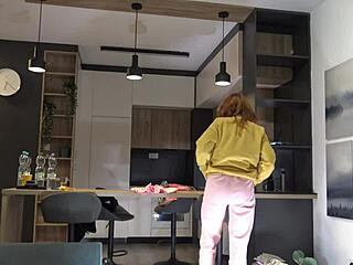 Hot Redhead Amateur College Girl Tries On Fashion Haul in Backroom Casting Interview