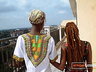 Hey, check out these African queens fingering each other in homemade lesbian action with big asses and tits. They lick hairy pussies rough until orgasm hits!