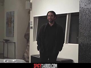 Perv stud deeply penetrates sexy brunette cyborg in rough doggystyle fantasy