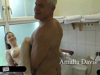 Amalia davis screams pretty as dean licks and fucks her swollen pussy hard in salon