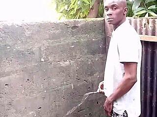 Strangersforsex SFS Escort Films De Rose Guy Demonstrating Prostate Peeing Technique for Muscular Bodybuilder With Monster Cock in Outdoor Public Bathroom