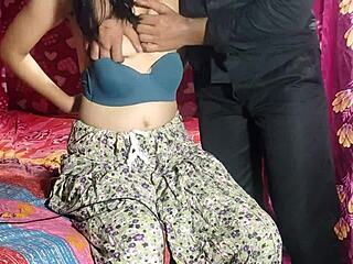 Indian teen 18+ step sister fights then fucks step bro hard 😈🍆