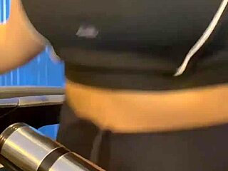 hot post-workout session in the crowded bathroom