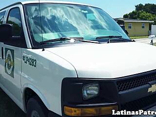 The real Latina immigrant found herself pounded hard by the lucky agent during the intense encounter