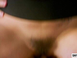 Hot Latina secretary Vicki Chase spreads legs on boss desk for sensual pussy licking and riding fuck in office.