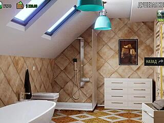 College coed hints at intense kitchen encounter with big cock friend leading to cumshot finish