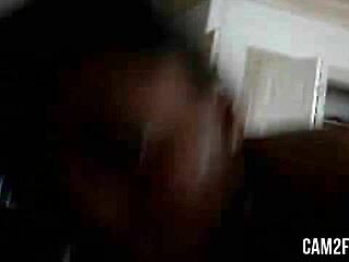 Young Horny Ebony Teen Strips and Teases Pussy for Friend