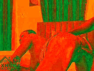 Romantic Sex Scene in Cozy Room with Red Lights Big Ass Blowjob Doggystyle