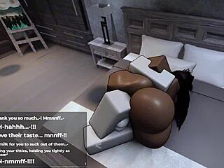 Roblox thick ebony makes me play with her huge tits