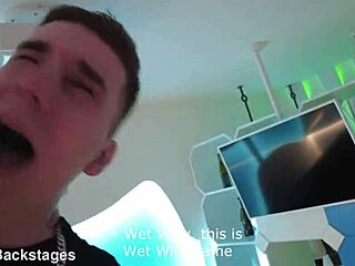 oh wow, this is my first time in porn with a monster cock, says newbie mila ray in backstage 1on1