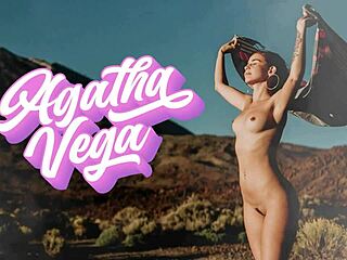 Horny Venezuelan Latina redhead Agatha Vega licks pussy before riding fat white cock rough in cowgirl