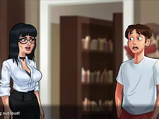 I caught my teacher fucking her bookworm student in the classroom