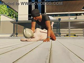 Descriptive kanea finds crossdressing ladyboy on beach and turns him into home slave for shemale action