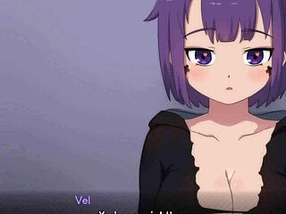 Vel's uncensored titfuck scene contrasts big tits with explosive cumshot in cartoon style
