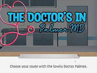 the cartoon doctor treats a patient in the hospital setting casually