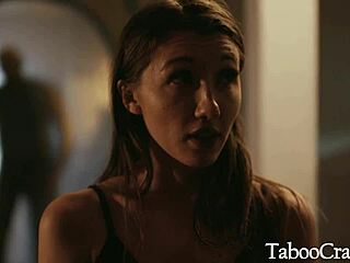 Best friends husband blackmails skinny wife into cheating sex for cash