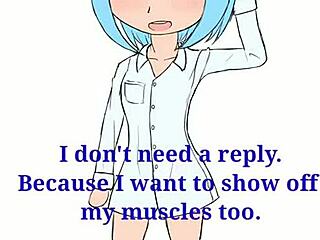 Watch Fubuki's Muscles Grow Huge As She Rips Her Bra And Shorts In This Sexy Hentai Scene!