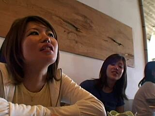 Two Female Japanese Backpackers Meet Older Guys And Have Fun In Hostel With Big Tits Creampie Rough Sex