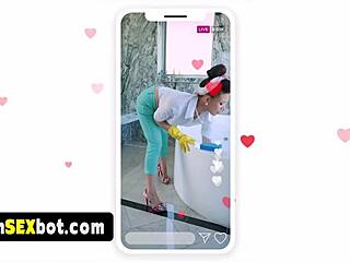 60s Retro Housewife Performs Sexy Cam Show Leading To Quick Doggystyle Fuck