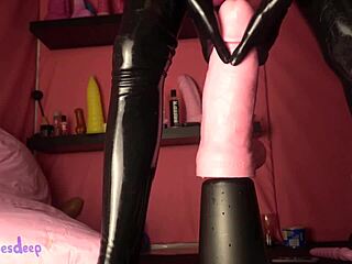 Mr Hankeys toys feature Nick Capra using huge dildo for anal fisting and gaping in dungeon fetish play