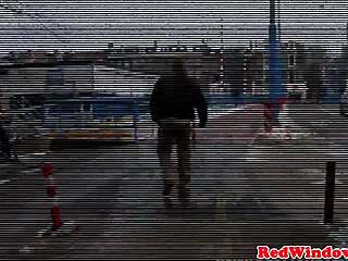 Ready for this Dutch hooker to bend over in lingerie? tourist demands doggystyle until massive cumshot sprays her tattooed body