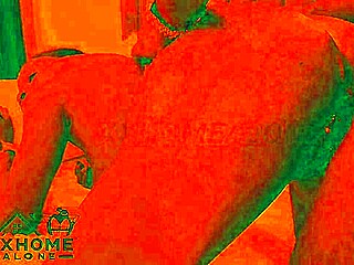 Romantic Sex Scene in Cozy Room with Red Lights Big Ass Blowjob Doggystyle