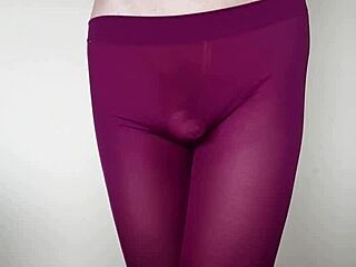 Misr4 Update 4 Cum on Burgundy Leggings