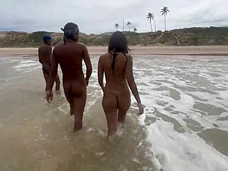 Fui Na Praia De Nudismo Tomar Banho De Mar E Acabei Tomando Banho De Porra From Cute Latina Teen