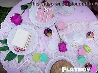 beautiful big tits blonde milf shows off curvy body in hot lingerie 😍