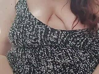 Can big BBW Natasha Moneta hold back while peeing everywhere?