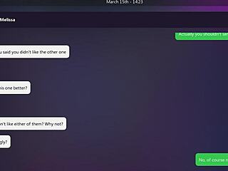 Discover the exciting conclusion to Melissa's playthrough of dirty texts ending 4