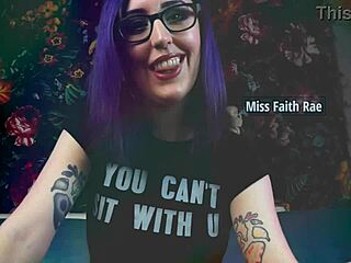 week 25 a tugging task for cbt lovers with emo punk goddess in glasses dominating skinny slave roughly