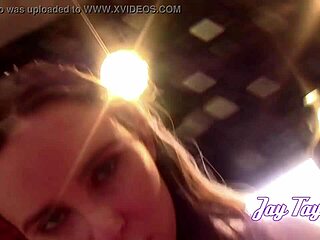 jay and loni perform a light dance routine