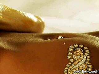 Zooming in on indian brunette mature milf dancing face